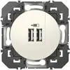 Image de Double chargeur USB Type-A DOOXIE 2,4A finition blanc