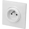 Image de Legrand 600728 Prise de courant easyréno 2P+T 16A faible profondeur dooxie one livrée avec plaque carrée blanche et griffes