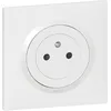 Image de Legrand 600735 Prise de courant 2P+T Surface dooxie one 16A livrée avec plaque carrée blanche et griffes