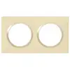 Image de Plaque LEGRAND Dooxie 2 postes carrée beige