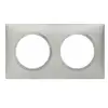 Image de Plaque carrée dooxie 2 postes finition effet aluminium