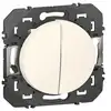 Image de Double poussoir LEGRAND Dooxie blanc
