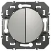 Image de LEGRAND - Double va-et-vient 10A aluminium Dooxie