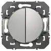 Image de Interrupteur va-et-vient et poussoir LEGRAND Dooxie aluminium