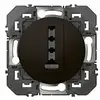 Image de Prise téléphone en T LEGRAND Dooxie noir