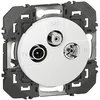 Image de Prise TV-R-SAT 1 câble DOOXIE finition blanc
