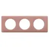 Image de Plaque de finition 3 postes Legrand Céliane 0 988 31 coloris vieux rose l.232 x P.8,5 x H.82 mm