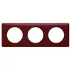 Image de Plaque de finition 3 postes Legrand Céliane 0 988 34 coloris poudré bordeaux l.232 x P.8,5 x H.82 mm