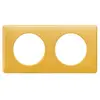 Image de Plaque de finition 2 postes Legrand Céliane 0 988 39 coloris laiton l.161 x P.8,5 x H.82 mm