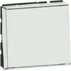 Image de Poussoir avec porte-étiquette Mosaic Easy-Led 6A 2 modules LEGRAND 099412 blanc