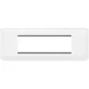 Image de LEGRAND - Mosaic support plaque 6 modules blanc horizontal