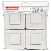 Image de Pack de 4 interrupteurs complets avec plaque LEGRAND Mosaic 10A blanc
