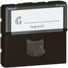 Image de Legrand - Prise RJ 45 multimédia Mosaic catégorie6 STP télévision , téléphone , informatique 2 modules - noir mat