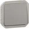 Image de bouton poussoir - no - gris - composable - legrand plexo 069540l