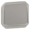 Image de bouton poussoir - no - lumineux - gris - composable - legrand plexo 069542l