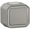Image de LEGRAND Bouton poussoir simple étanche Plexo - 10A - Gris