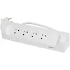 Image de LEGRAND Multiprise FB 4x2P+T corner angle 1m 1.5mm² - Blanc