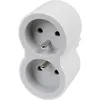 Image de LEGRAND Biplite FB 2x2P+T standard prises frontales - Blanc et gris