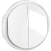 Image de enjoliveur - pour mécanisme de commande - double - blanc - legrand céliane cb2001