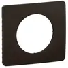 Image de Plaque de finition 1 poste Legrand Céliane CP0121 coloris noir mat l.90 x P.9 x H.82 mm