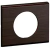 Image de LEGRAND Plaque 1 poste frêne wengué, Céliane, bois noir mat, IP20