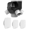 Image de Kit VMC SF Autocosy Autoréglable 4 sanitaires + 3 bouches ATLANTIC - 412288