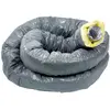 Image de gaine pvc - isolée - int alu - diamètre 125 mm - 6 mètres - epaisseur 25 mm - atlantic 423028