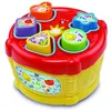 Image de VTech Chimpón Tambor 80-185122 Jouet électronique encastrable avec pièces pour insérer et Apprendre Les Formes, Chiffres et Animaux Multicolore