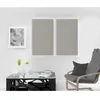 Image de Soleil d'ocre, Noemie Paire de Brise bise, Polyester, Taupe, 60x120 cm