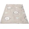 Image de Soleil d'ocre Plaid Polaire Microfibre imprimé 110x170 cm Esprit DE Famille Taupe