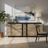 Image de Bois & Chiffons - Buffet bois bicolore GM 4P 3T Manguier Herods Marron - 227x46x87 cm OS