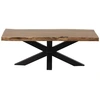Image de Bois & Chiffons - Table basse acacia bunting marron - 130x70x45 cm OS