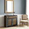 Image de Bois & Chiffons - Buffet 2 portes 1 tiroir Manguier Pushkar Naturel - 90x40x86 cm OS