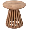 Image de Bois & Chiffons - Table d'appoint ronde bois massif acacia kfir naturel ciré - 50x50x48 cm OS