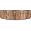 Image de Bois & Chiffons - Table basse ronde sculptée offre m&m naturel - D.89x43 cm OS
