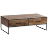 Image de Bois & Chiffons - Table basse 2 tiroirs manguier stockholm naturel ciré - 120x60x40 cm OS