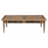 Image de Bois & Chiffons - Table basse 4 tiroirs manguier farm brun/miel - 130x80x40 cm OS