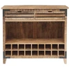 Image de Bois & Chiffons - Meuble bar 2 tiroirs manguier farm brun/miel - 115x45x100 cm OS