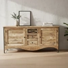 Image de Bois & Chiffons - Buffet 2 portes 3 tiroirs Manguier Pondicherry Beige - 200x45x85 cm OS