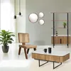 Image de Bois & Chiffons - Table basse plateau marbre blanc Manguier Kfir II OS