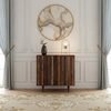 Image de Bois & Chiffons - Buffet haut manguier massif Manguier Ramon Naturel - 100x45x100 cm OS