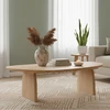 Image de Bois & Chiffons - Table basse Ariel II beige - 124x70x38 cm OS