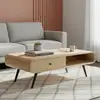 Image de Bois & Chiffons - Table basse Mango Maidi beige - 120x60x40 cm OS
