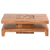 Image de Bois & Chiffons - Table basse carrée acacia kavish marron - 100x100x40 cm OS