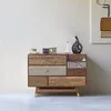 Image de Bois & Chiffons - Commode multi-matériaux peau de vache bois sculpté Manguier Terranova OS