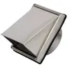 Image de Grille d'aération inox anti-pluie Autogyre à grand clapet blanche ø100 mm