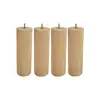 Image de Jeu de pied (x4) bois massif 25 cm NIGHTITUDE 4 CYL H25 D8