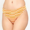 Image de Iodus - Bas de maillot de bain Lorea à rayures orange abricot/blanc 38