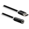 Image de Metronic 340065 Adaptateur USB-C mâle/Jack 3,5 mm fem. 0,13 m