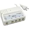 Image de Metronic Amplificateur répartiteur blindé réglage de Gain/4 Sorties fiche F - 432175 Blanc